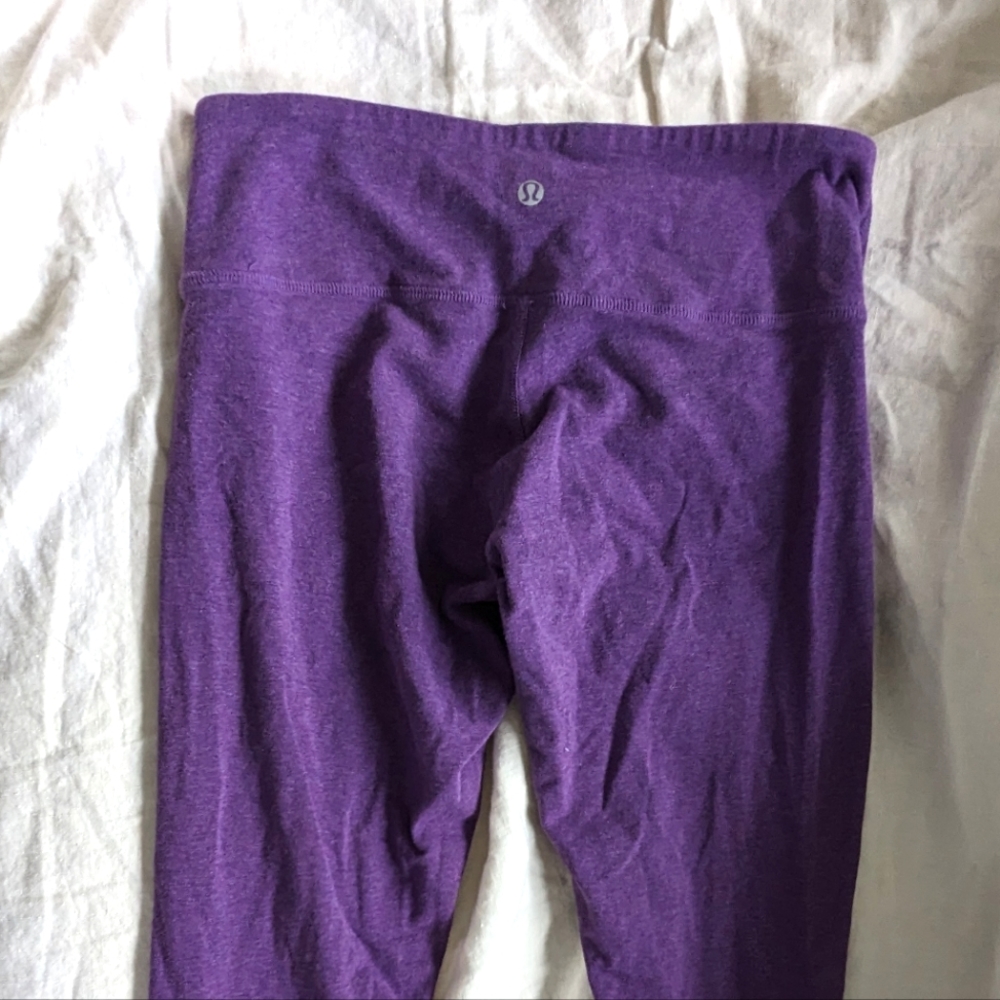 Lululemon Athletica Crop Leggings Royal Purple Size 6